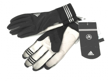 Перчатки закрытые Adidas черно-серые размер М