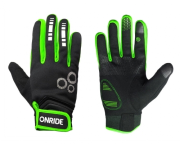 Рукавички ONRIDE Pleasure 20 колір чорний/зелений розмір XL