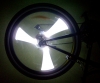 Белая подсветка колеса на велосипед